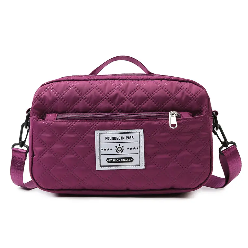 Grey Quilted Crossbody Yoga Fitness Bag 2025 - Image 7