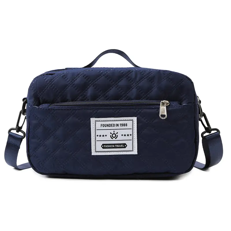 Grey Quilted Crossbody Yoga Fitness Bag 2025 - Image 8