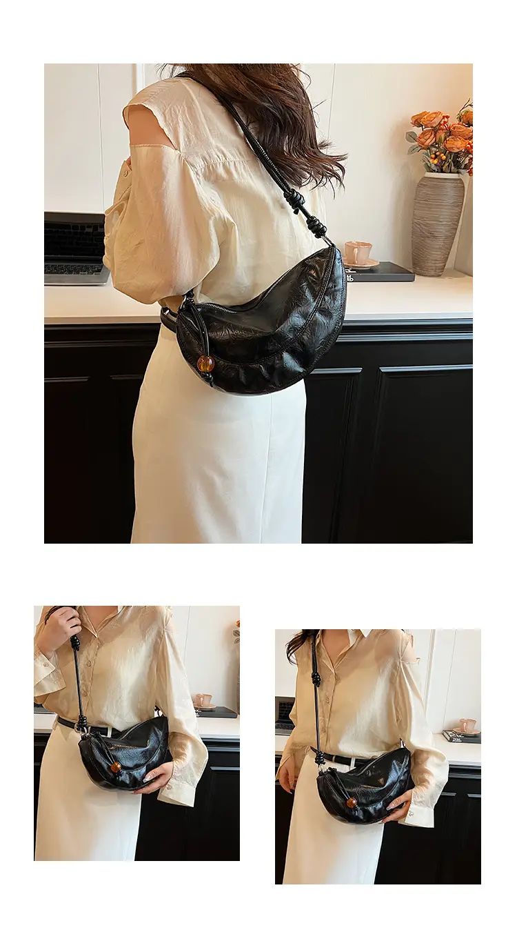 Black Glossy Crossbody Bag for Women 2024 — feature 11