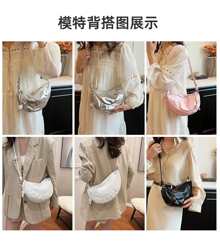 Black Glossy Crossbody Bag for Women 2024 — feature 8