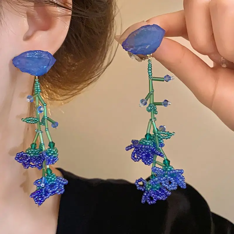 Green Rose Earrings for Girls - 1 Pc Handcrafted Decor — feature 15