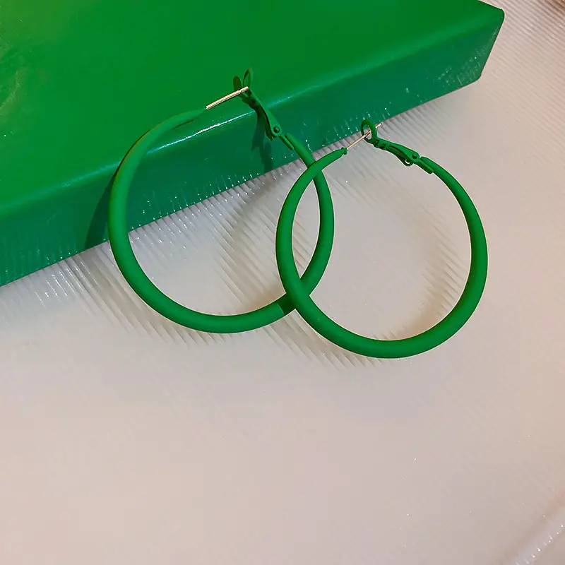 Green Rose Earrings for Girls - 1 Pc Handcrafted Decor — feature 18