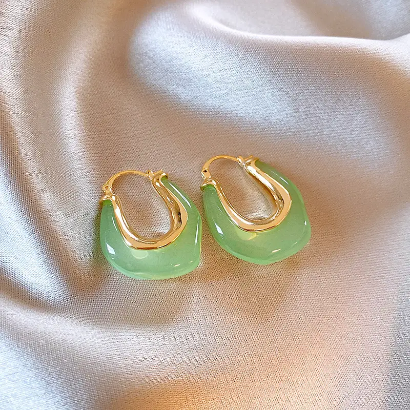 Green Rose Earrings for Girls - 1 Pc Handcrafted Decor — feature 28