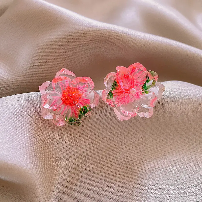 Green Rose Earrings for Girls - 1 Pc Handcrafted Decor — feature 32
