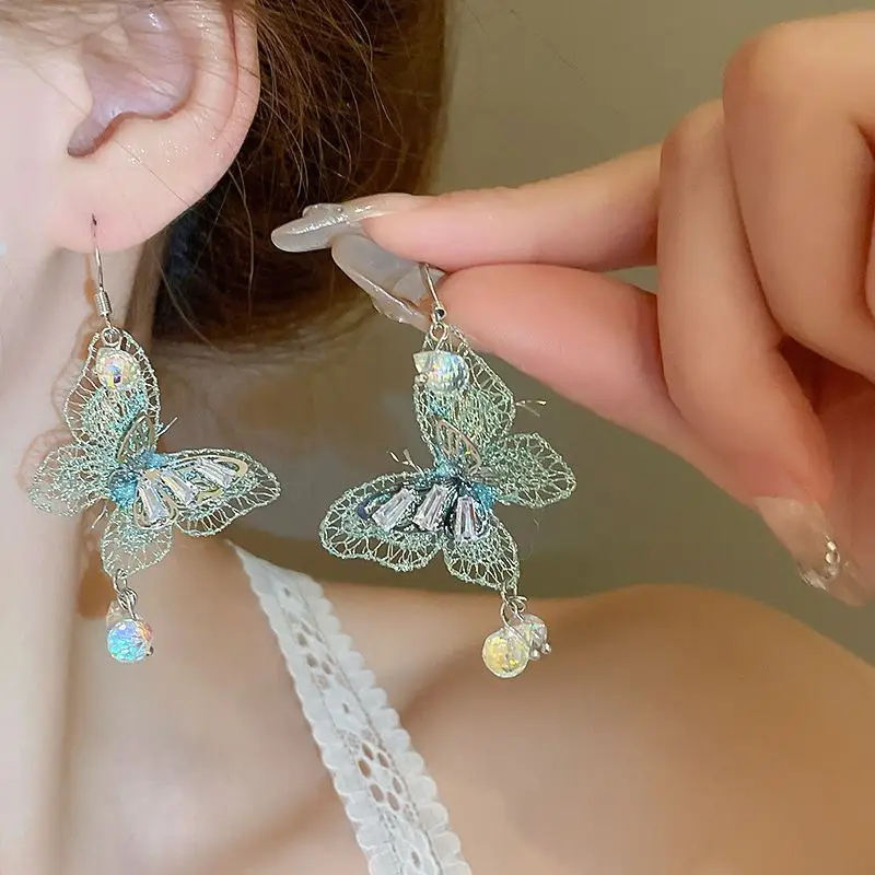 Green Rose Earrings for Girls - 1 Pc Handcrafted Decor — feature 33