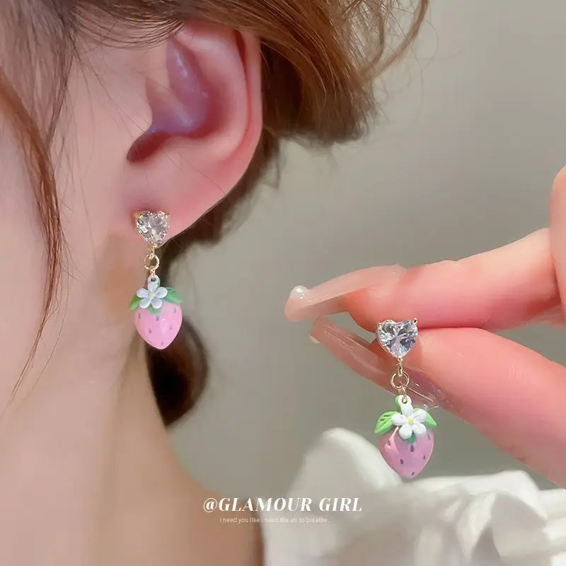 Green Rose Earrings for Girls - 1 Pc Handcrafted Decor — feature 5