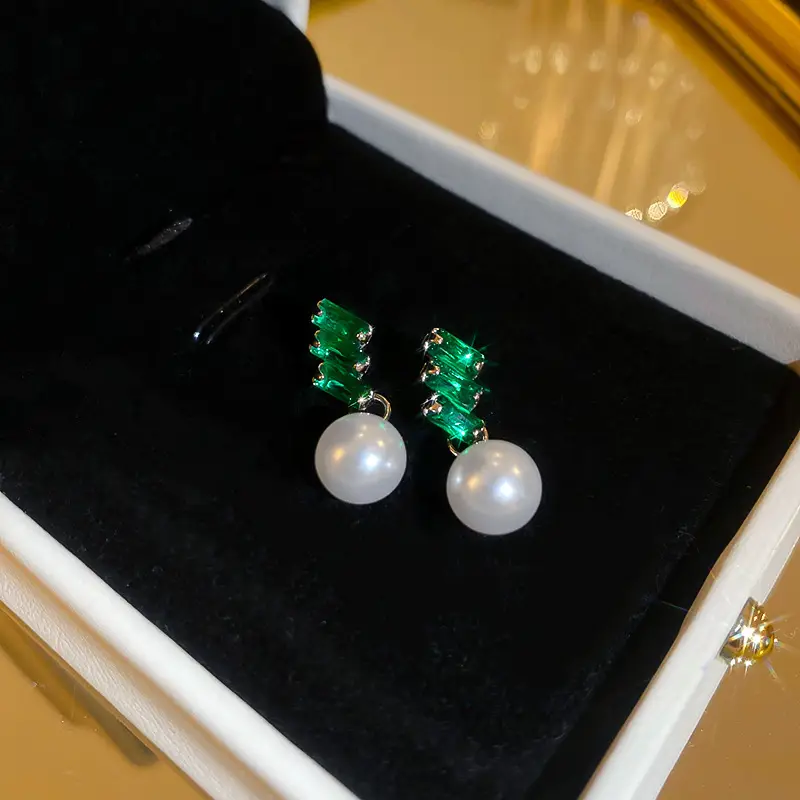 Green Rose Earrings for Girls - 1 Pc Handcrafted Decor - Image 108