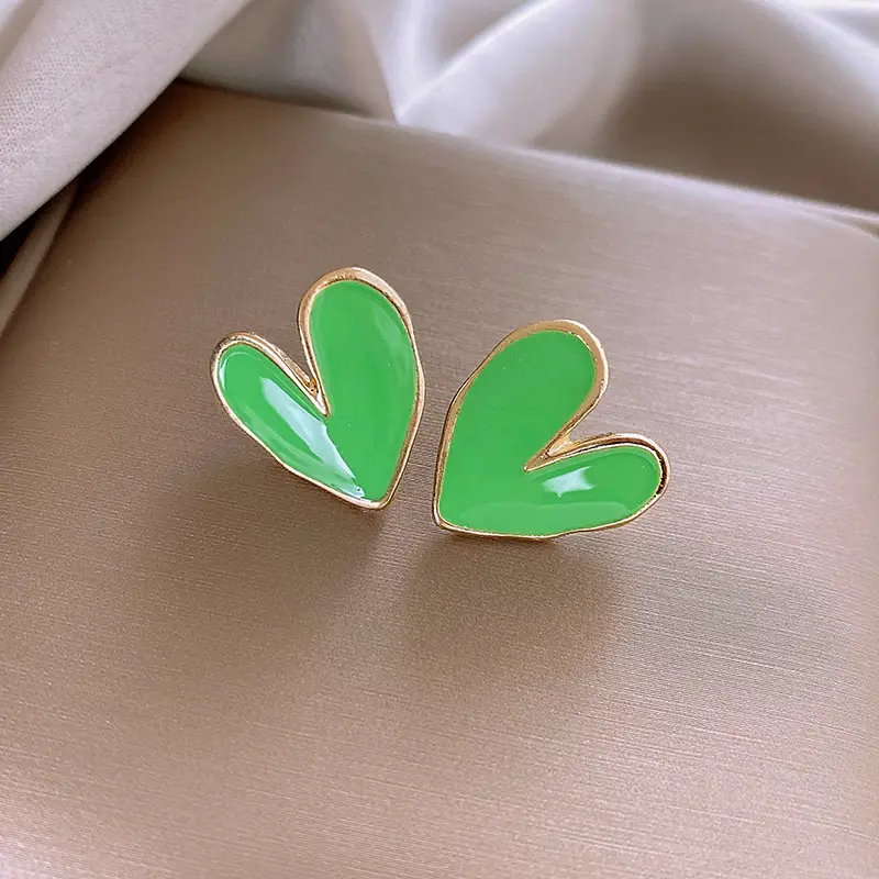 Green Rose Earrings for Girls - 1 Pc Handcrafted Decor - Image 111