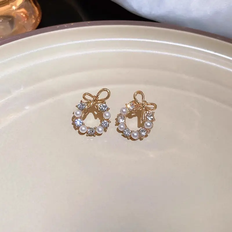 Green Rose Earrings for Girls - 1 Pc Handcrafted Decor - Image 49