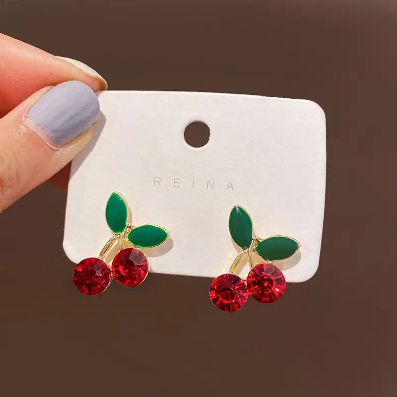 Green Rose Earrings for Girls - 1 Pc Handcrafted Decor - Image 51
