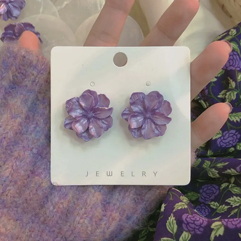 Green Rose Earrings for Girls - 1 Pc Handcrafted Decor - Image 57