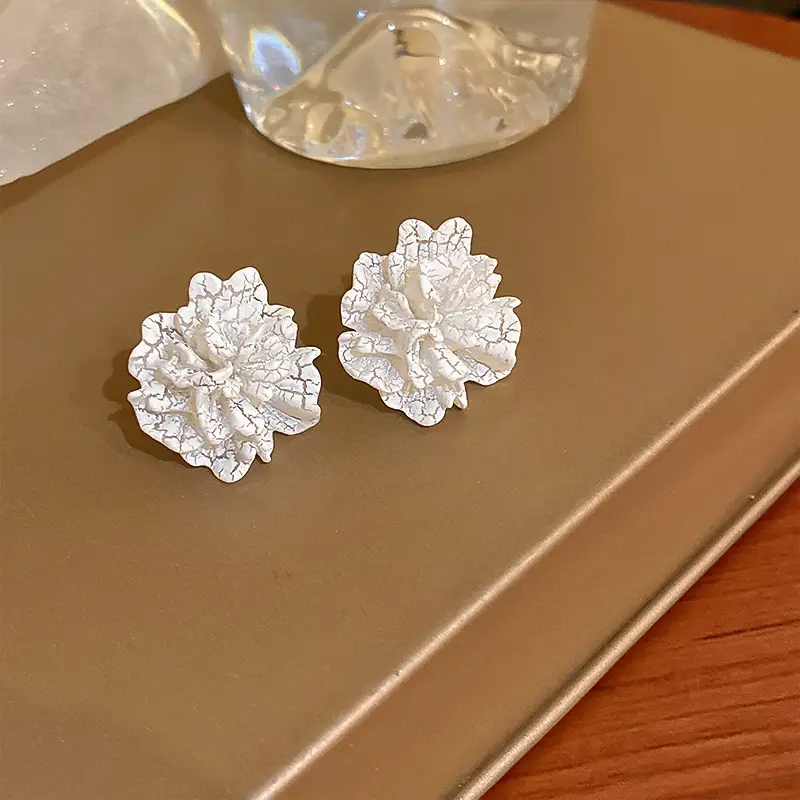 Green Rose Earrings for Girls - 1 Pc Handcrafted Decor - Image 80