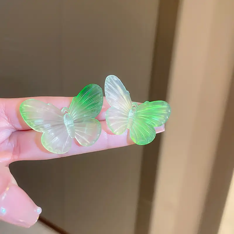 Green Rose Earrings for Girls - 1 Pc Handcrafted Decor - Image 95