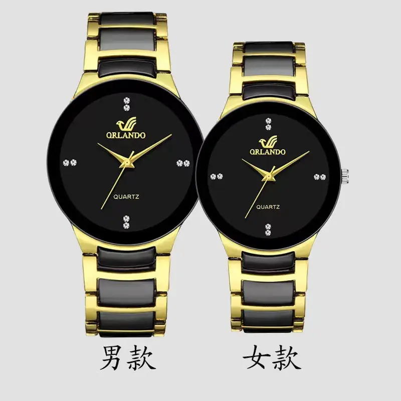 Cross-Border Popular Simple Strip Scale Couple Watch Fashion Trend Business Men's British Style Steel Band Quartz Watch - Image 7