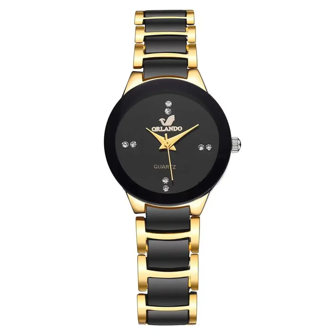 Cross-Border Popular Simple Strip Scale Couple Watch Fashion Trend Business Men's British Style Steel Band Quartz Watch - Image 4