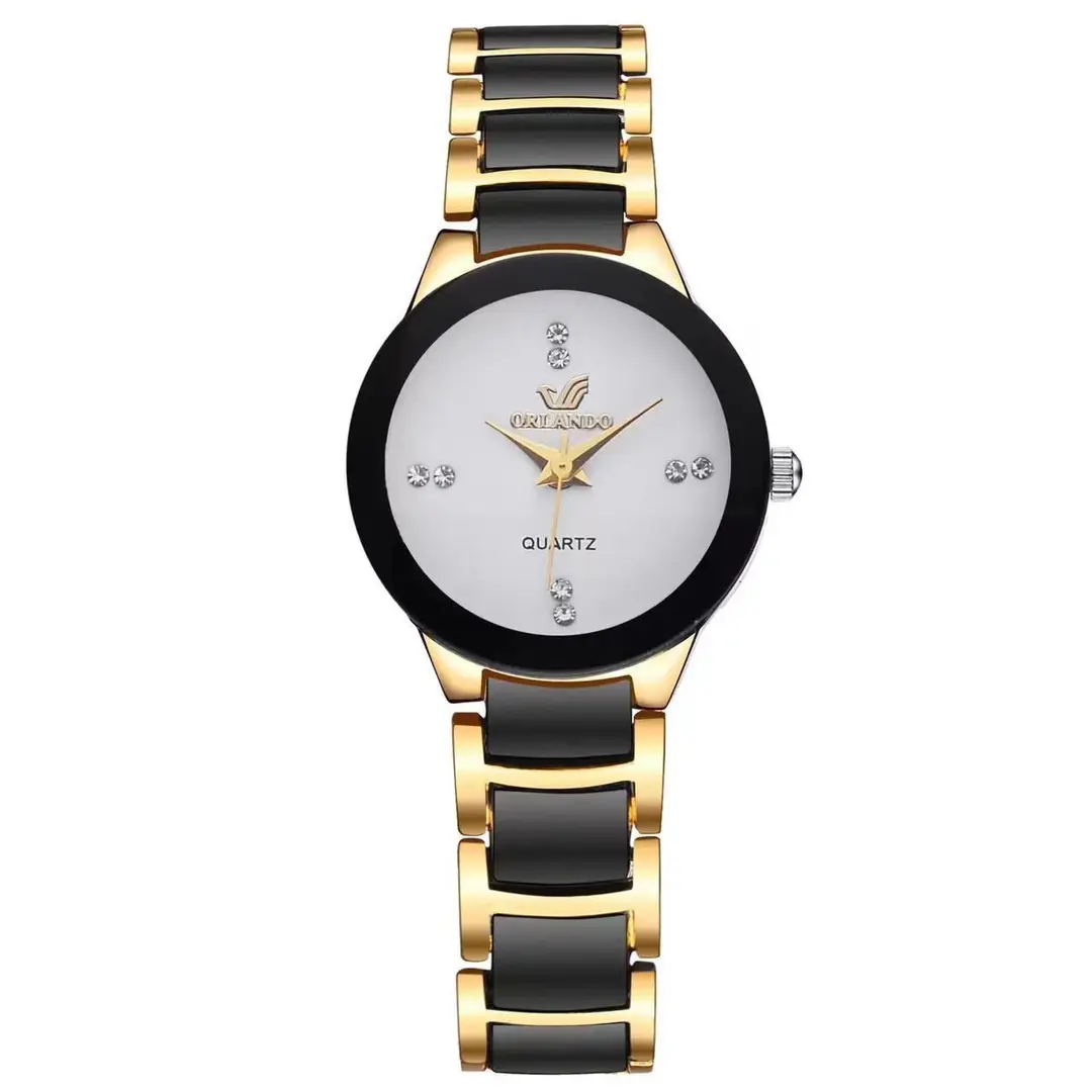 Cross-Border Popular Simple Strip Scale Couple Watch Fashion Trend Business Men's British Style Steel Band Quartz Watch - Image 6