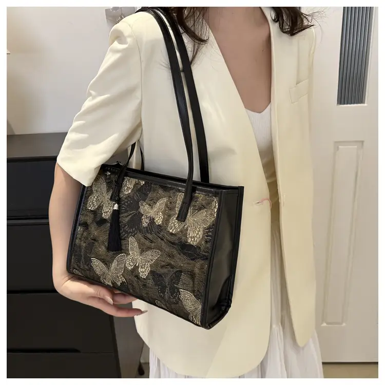 Luxury Embroidered Butterfly Tote Bag for Women — feature 19