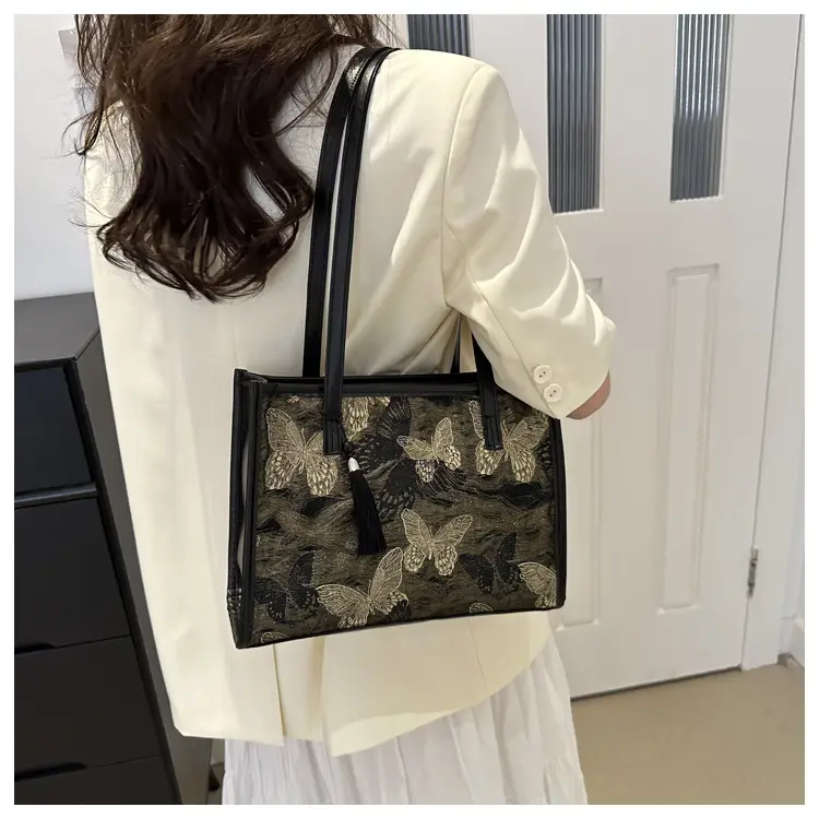 Luxury Embroidered Butterfly Tote Bag for Women — feature 20