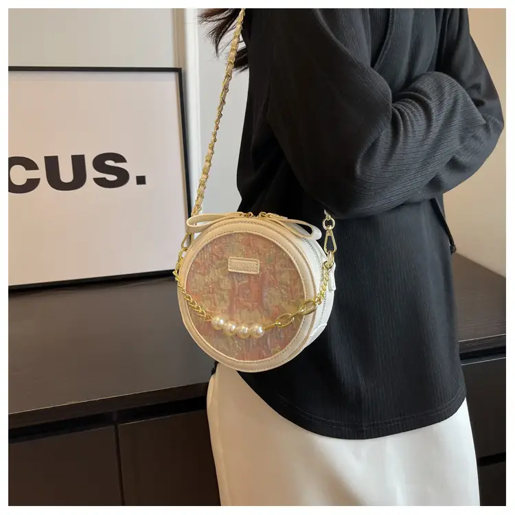 Pink Pearl Chain Shoulder Bag for Women 2024 — feature 16