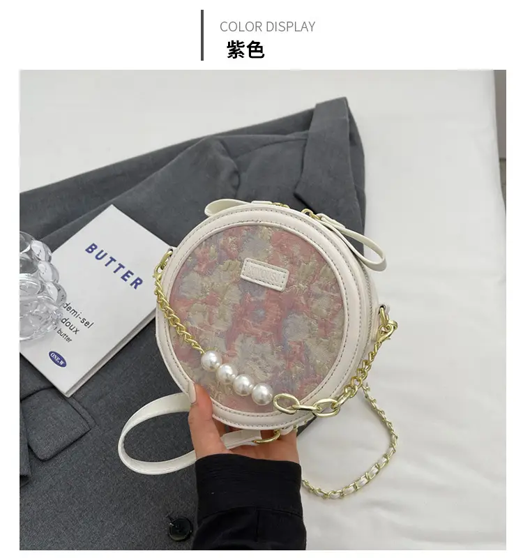 Pink Pearl Chain Shoulder Bag for Women 2024 — feature 20