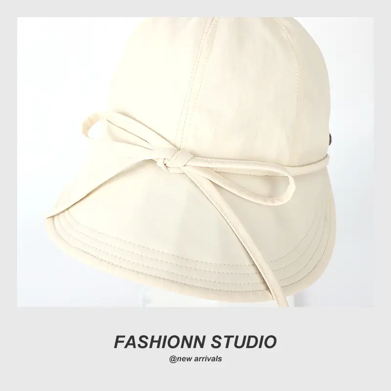 Pink Bow Fisherman Sun Hat for Women — feature 3