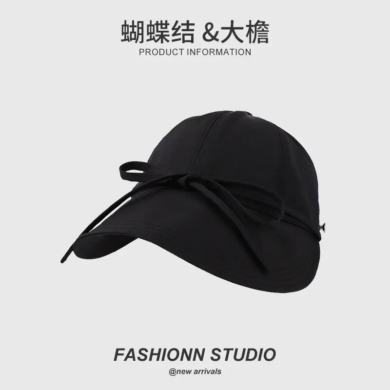 Pink Bow Fisherman Sun Hat for Women — feature 7