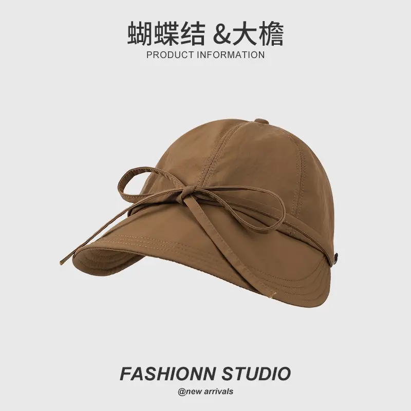 Pink Bow Fisherman Sun Hat for Women — feature 9