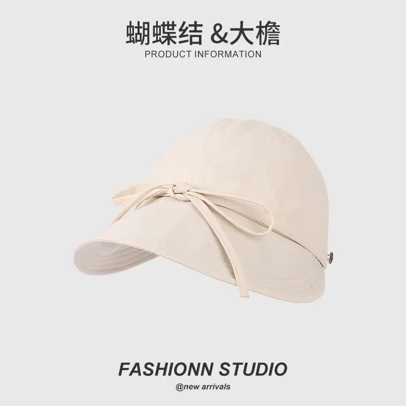 Pink Bow Fisherman Sun Hat for Women - Image 2