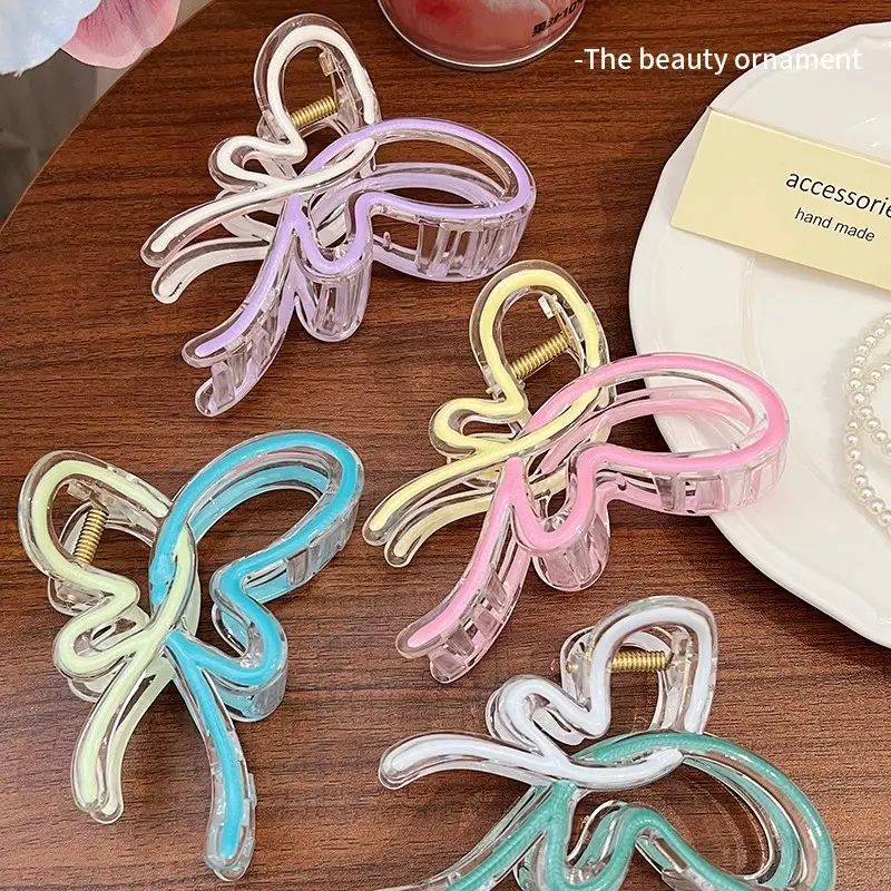 Blue Jelly Gradient Butterfly Hair Clip - Image 27
