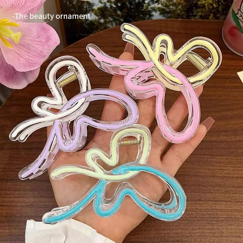 Blue Jelly Gradient Butterfly Hair Clip - Image 28