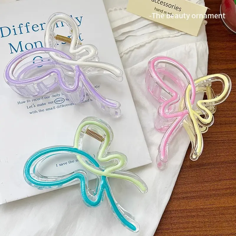 Blue Jelly Gradient Butterfly Hair Clip - Image 29