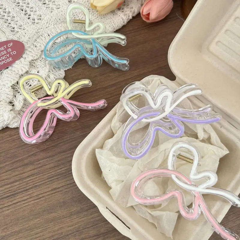 Blue Jelly Gradient Butterfly Hair Clip — feature 18
