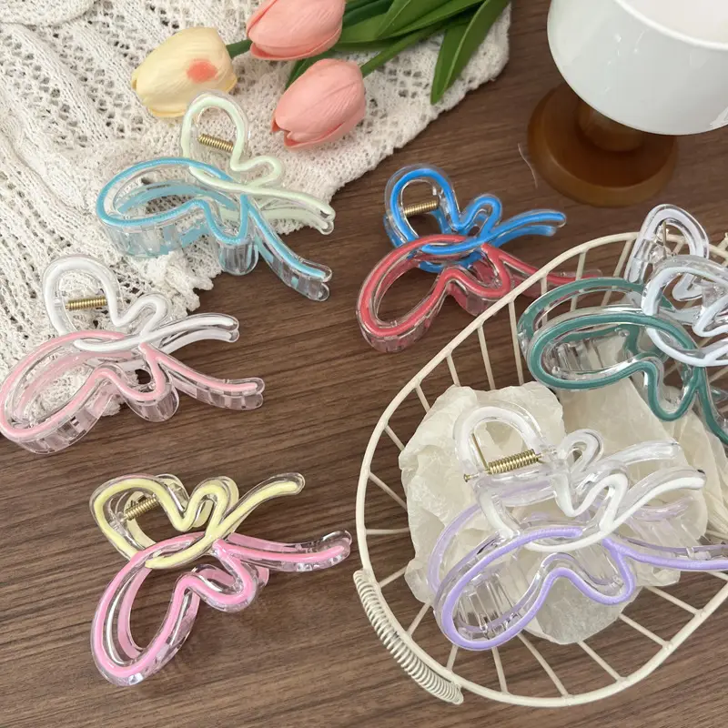 Blue Jelly Gradient Butterfly Hair Clip — feature 19