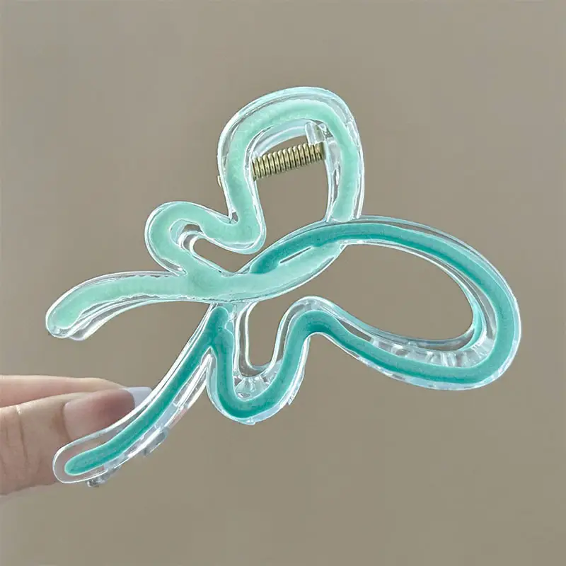 Blue Jelly Gradient Butterfly Hair Clip - Image 10