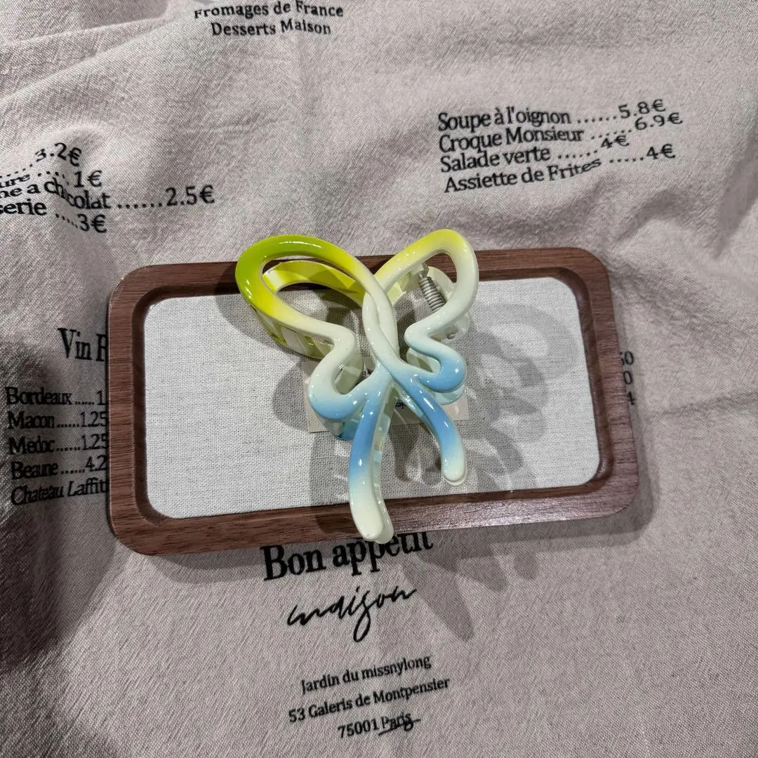 Blue Jelly Gradient Butterfly Hair Clip - Image 13