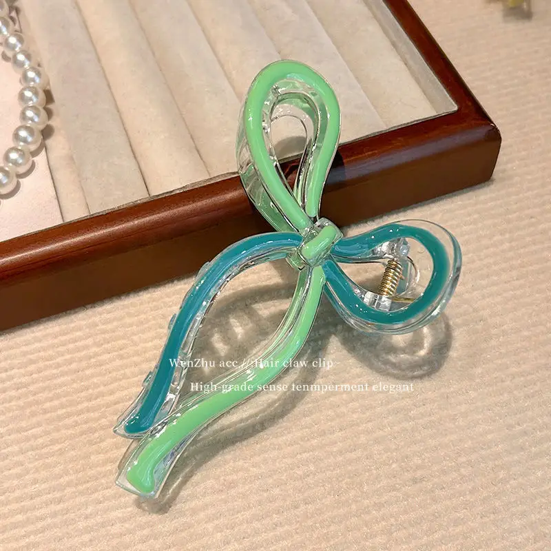 Blue Jelly Gradient Butterfly Hair Clip - Image 16