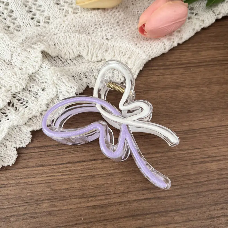 Blue Jelly Gradient Butterfly Hair Clip - Image 2