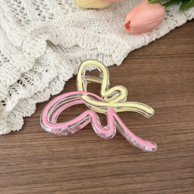 Blue Jelly Gradient Butterfly Hair Clip - Image 4
