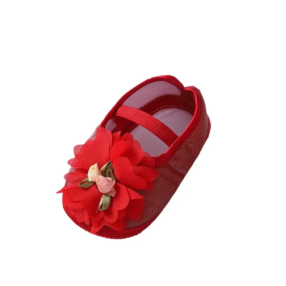 Black Floral Baby Shoes 0-1 Year Old