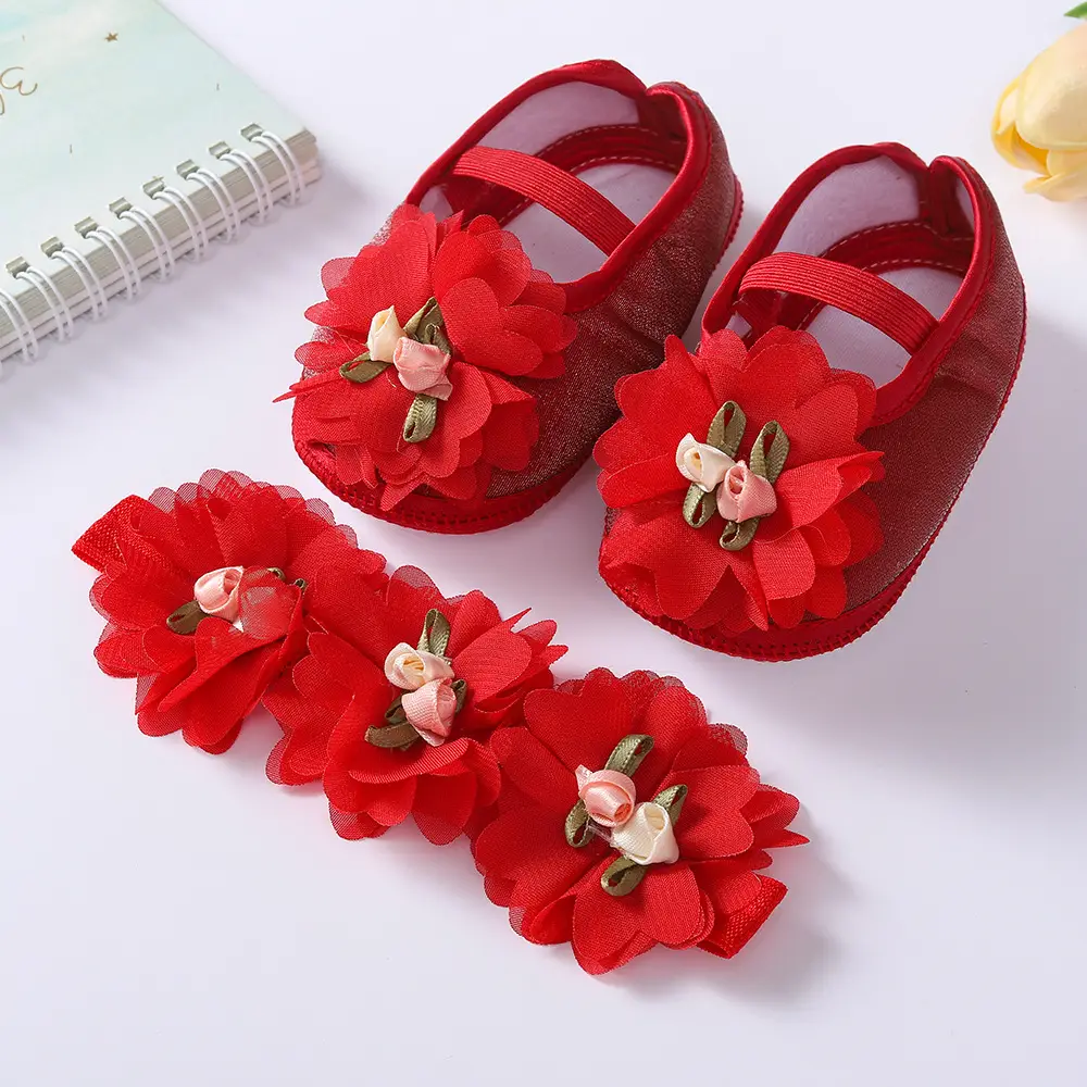 Black Floral Baby Shoes 0-1 Year Old — feature 11
