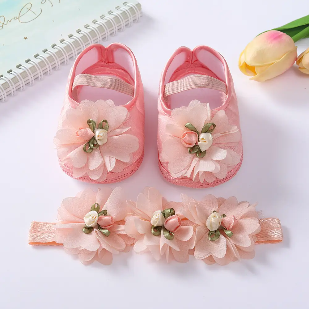 Black Floral Baby Shoes 0-1 Year Old — feature 12
