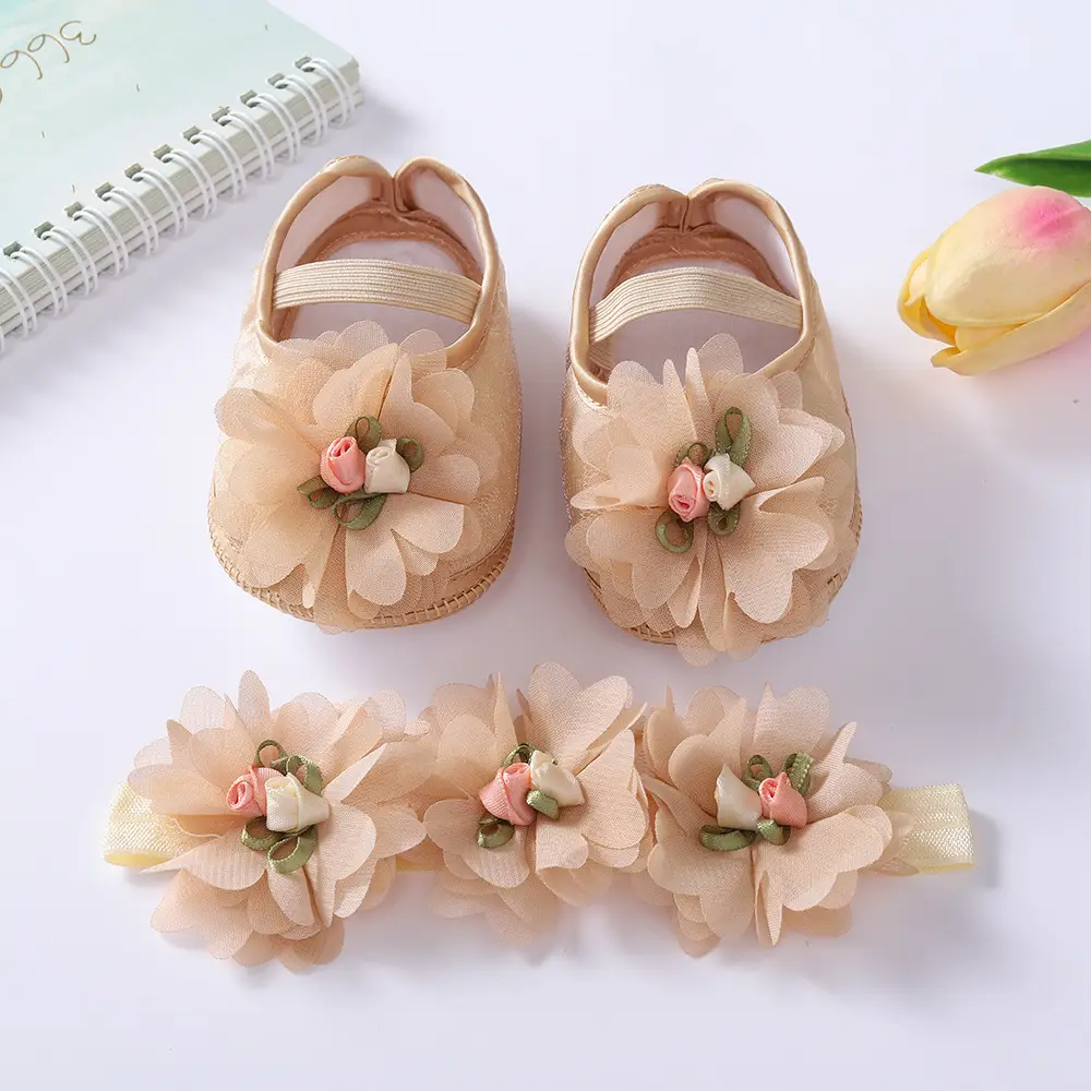 Black Floral Baby Shoes 0-1 Year Old — feature 14