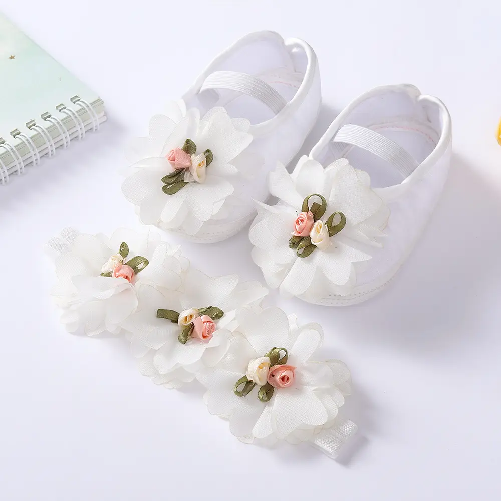 Black Floral Baby Shoes 0-1 Year Old — feature 17
