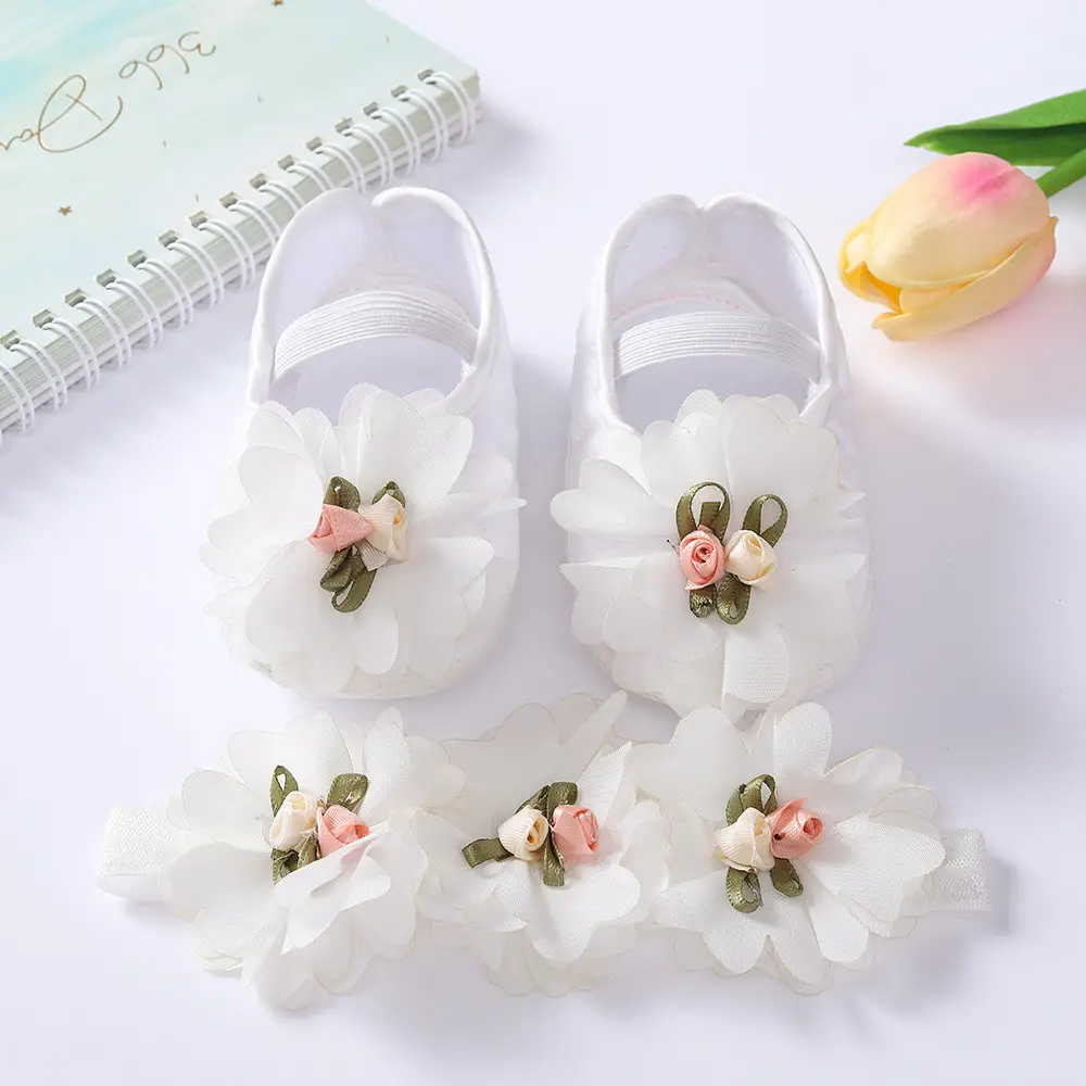 Black Floral Baby Shoes 0-1 Year Old