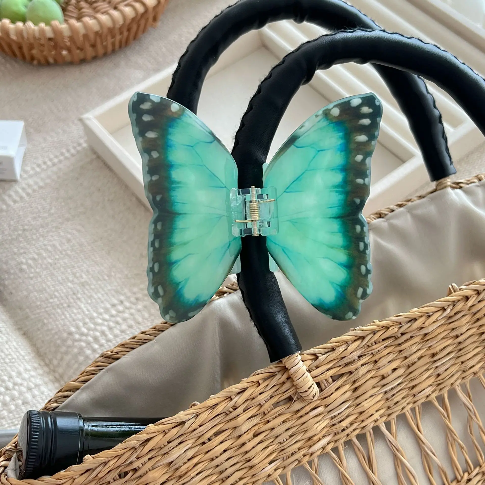 Butterfly Hair Clips for Women - Green & Orange — feature 20
