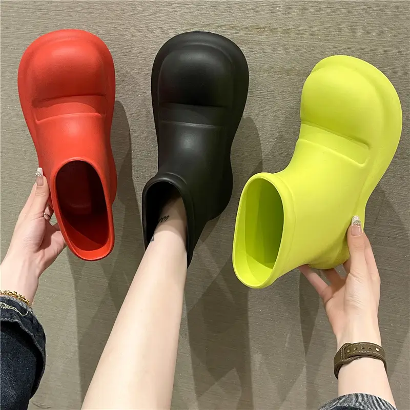 2025 Internet Celebrity Big-Toe Shoes New Rain Boots Women's Fashionable Outer Wear Eva Waterproof Shoes Short Rain Boots Boots - Image 5