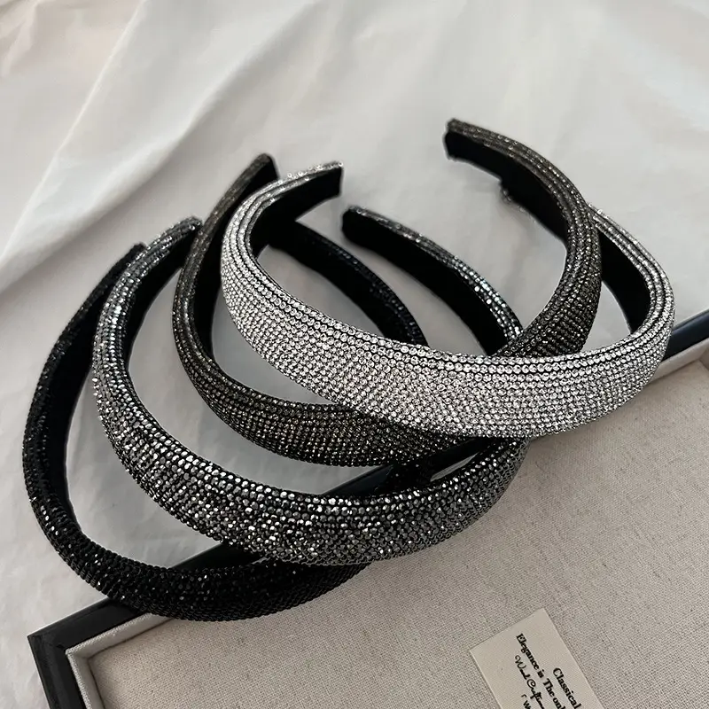 Heavy Diamond Headband Women's Light Luxury Gallic Top - Image 6