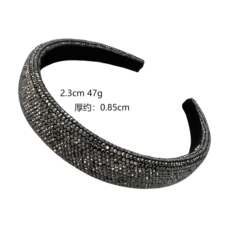 Heavy Diamond Headband Women's Light Luxury Gallic Top - Image 9