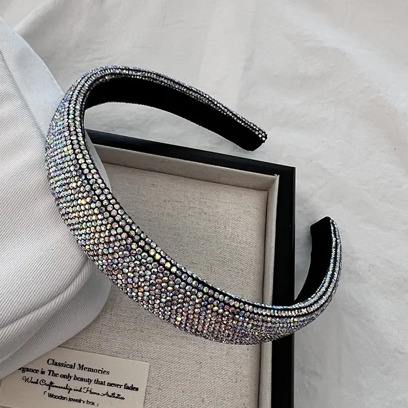 Heavy Diamond Headband Women's Light Luxury Gallic Top - Image 5