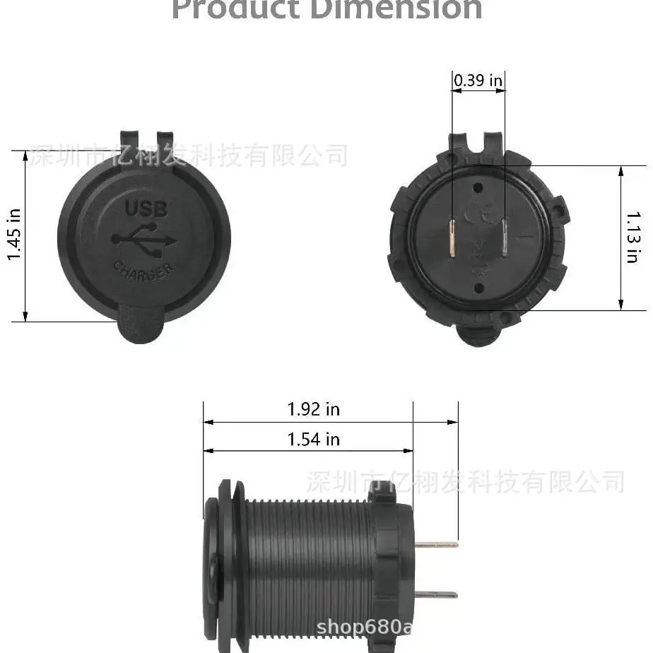 Waterproof PD Charging Car Charger with Colorful LED Display